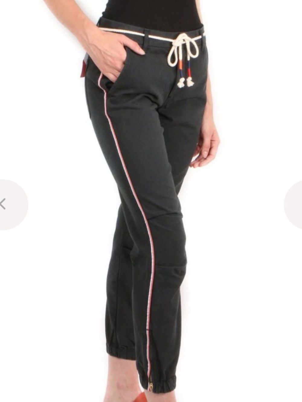 Sundry Zip Jogger in Coal
